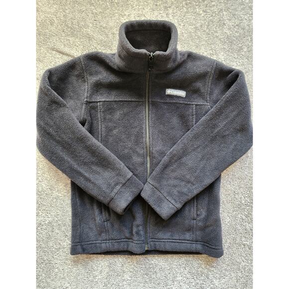 Columbia Black Youth Small (8) Full Zip Fleece Jacket - Picture 1 of 4